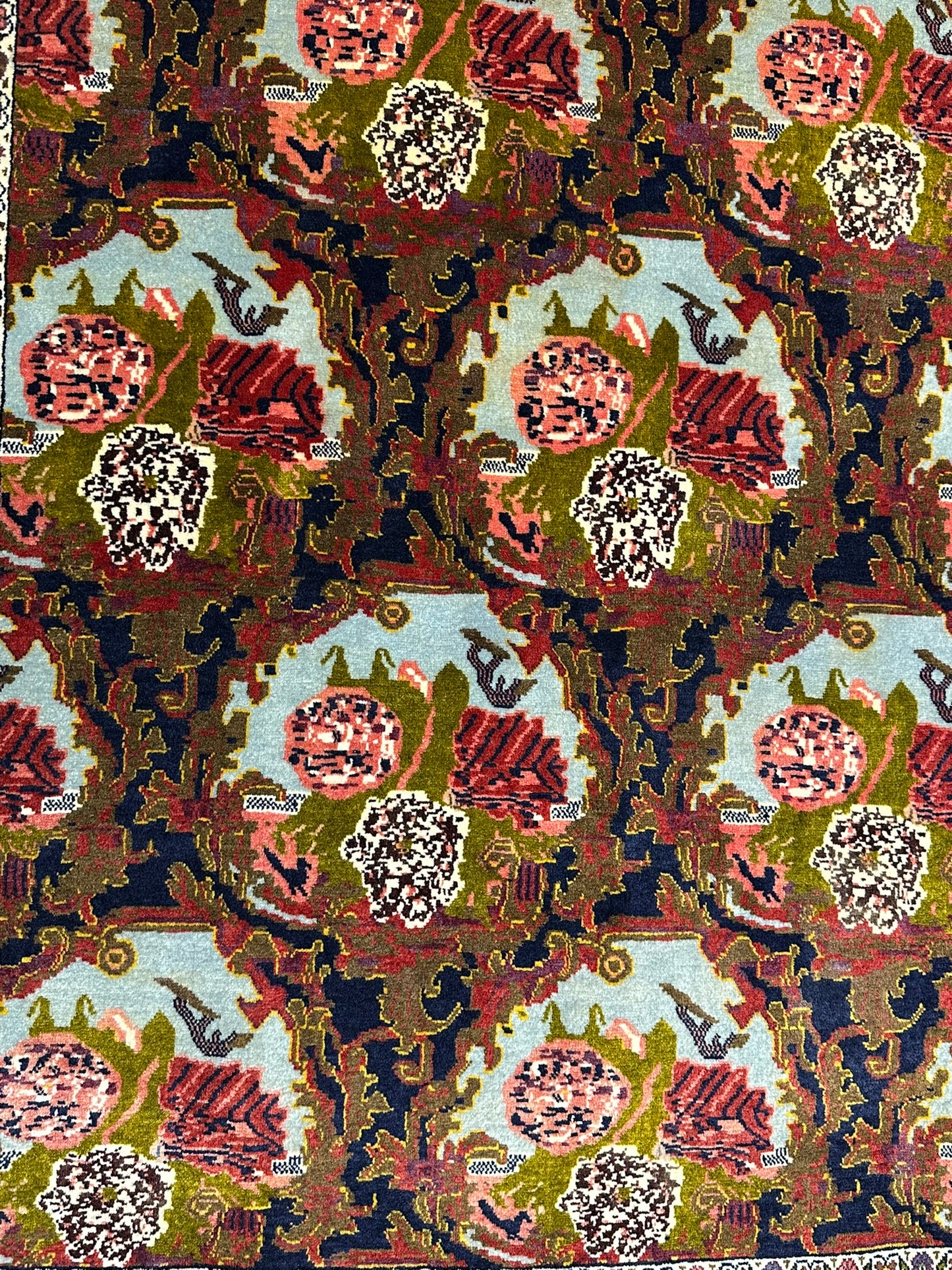 orientteppich handgeknüpft Bidjar SENNEH floral 348x258 cm