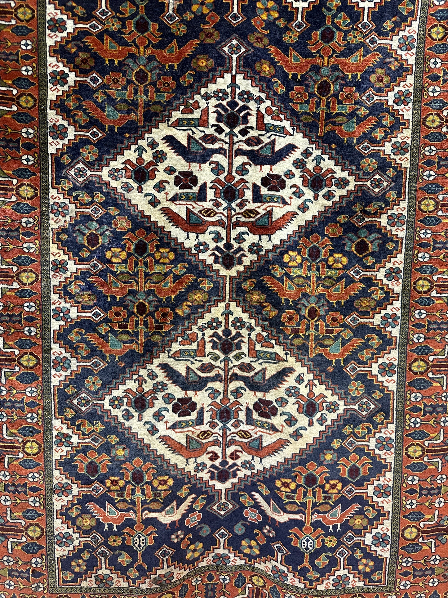 Handgeknüpfter Perser Orientteppich - Kazak in Naturfarben 95x165 cm