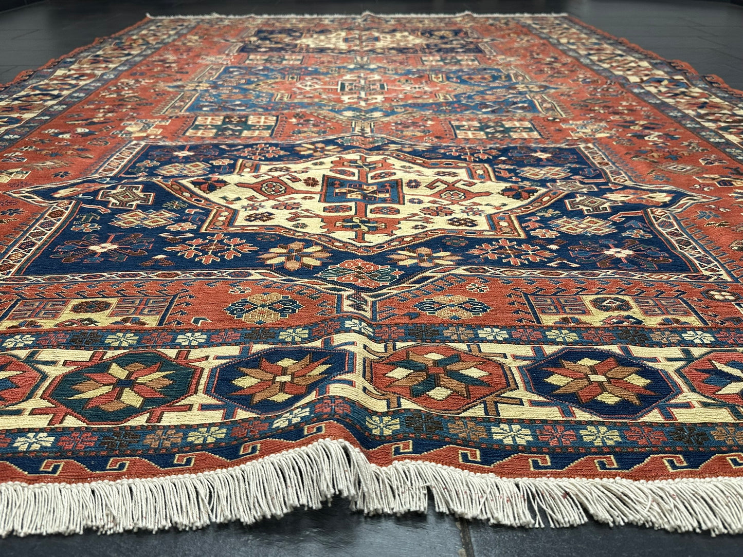 Handgeknüpfter Perser Kelim SUMACK Teppich – Naturfarben 317X217CM