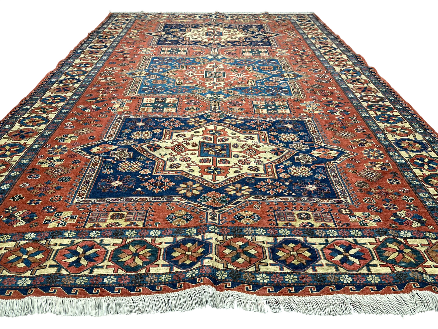 Handgeknüpfter Perser Kelim SUMACK Teppich – Naturfarben 317X217CM