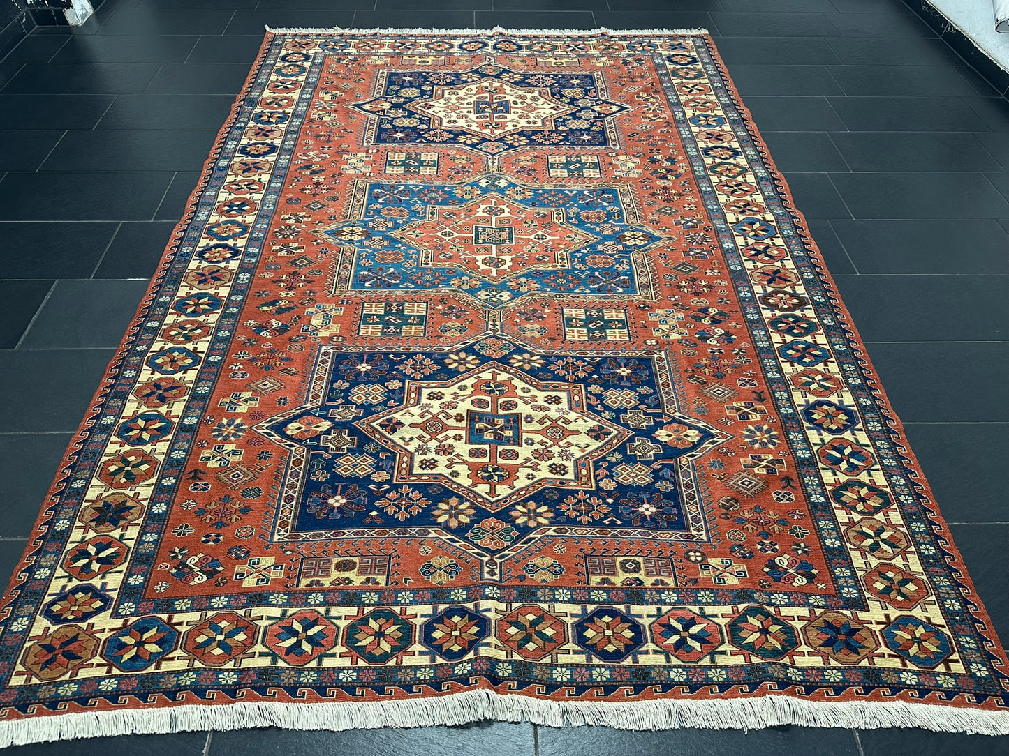 Handgeknüpfter Perser Kelim SUMACK Teppich – Naturfarben 317X217CM