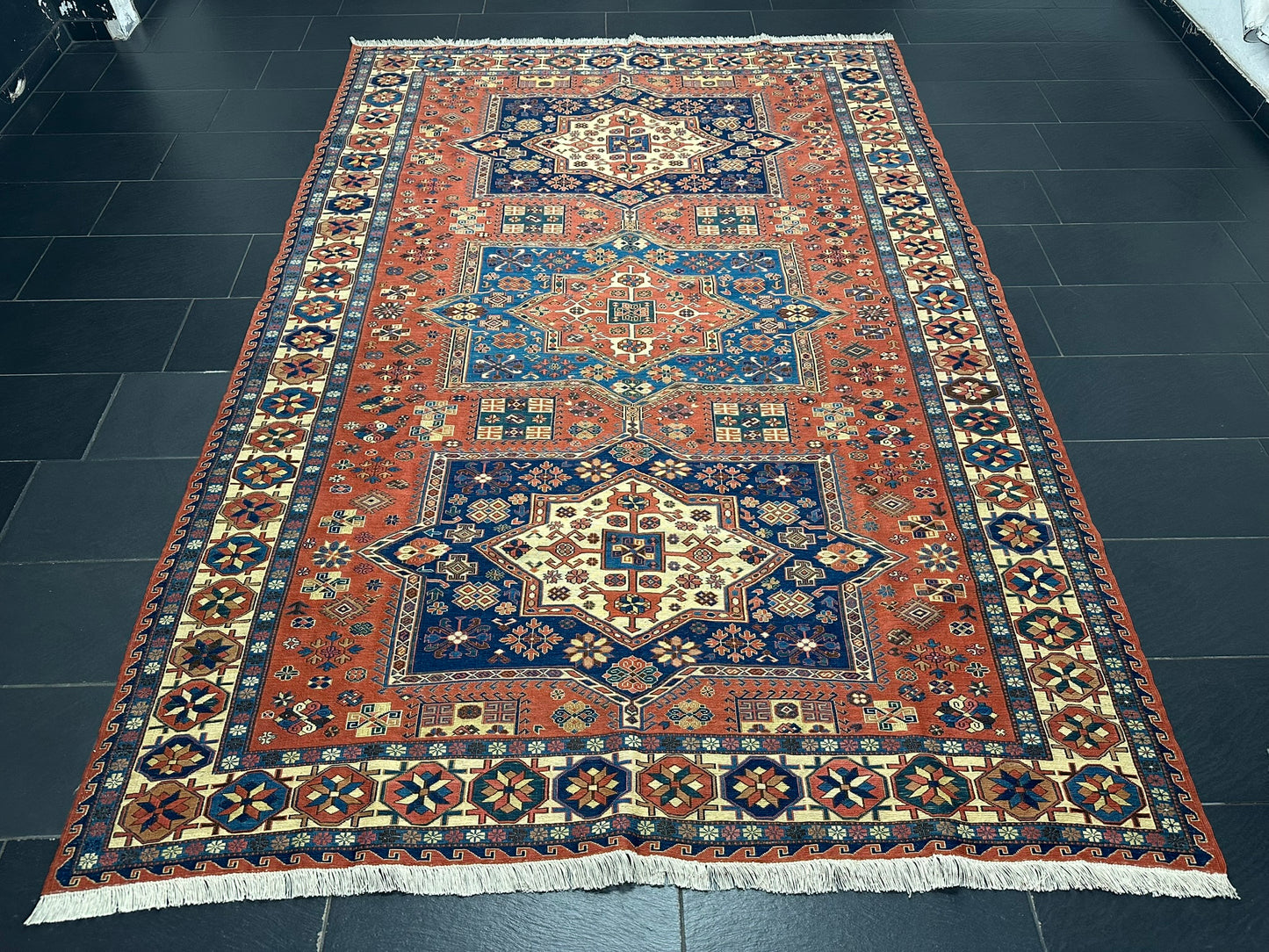 Handgeknüpfter Perser Kelim SUMACK Teppich – Naturfarben 317X217CM