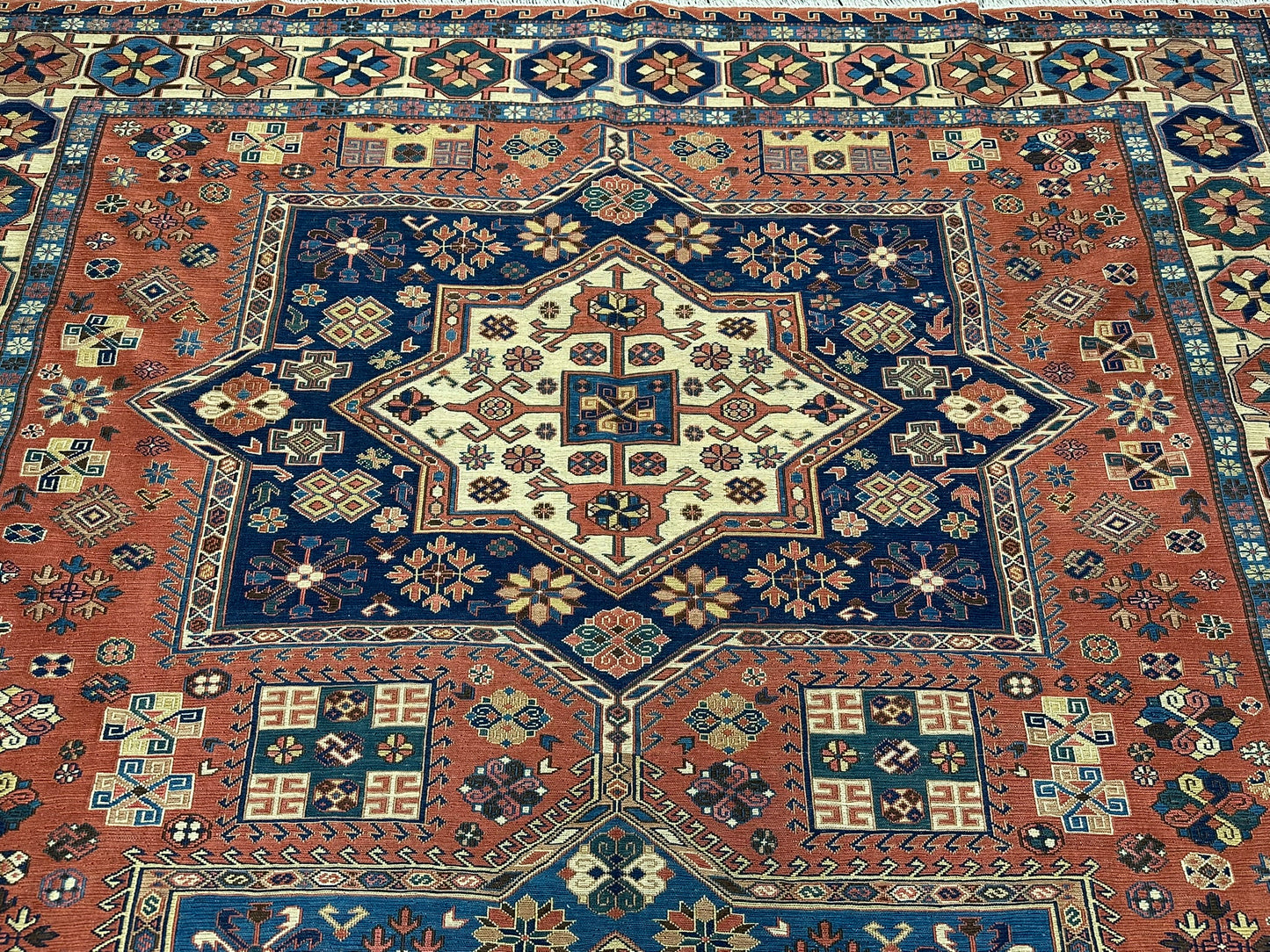 Handgeknüpfter Perser Kelim SUMACK Teppich – Naturfarben 317X217CM