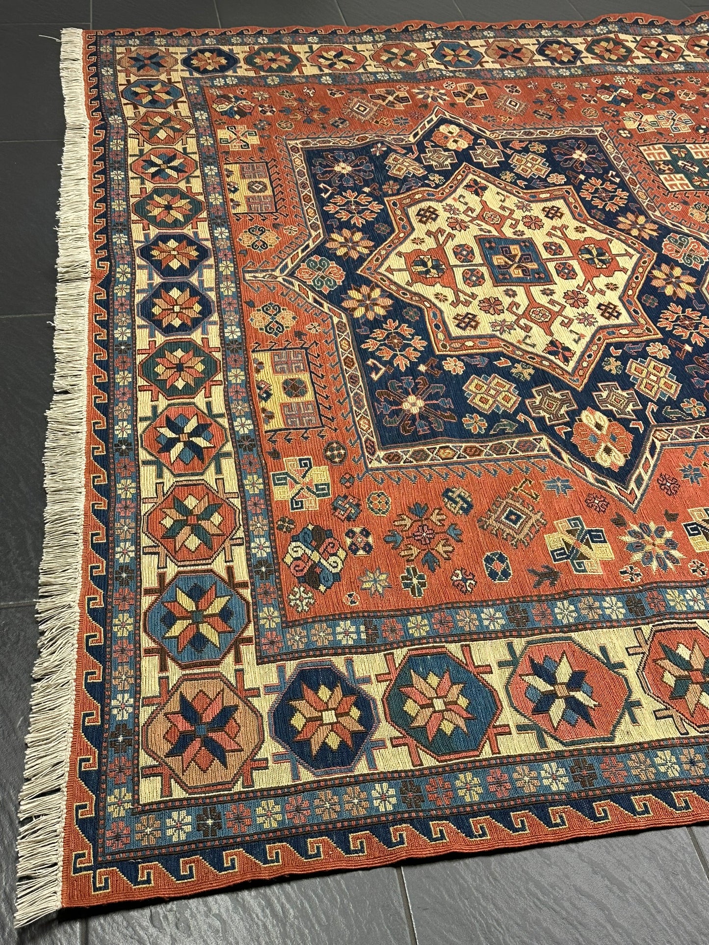 Handgeknüpfter Perser Kelim SUMACK Teppich – Naturfarben 317X217CM
