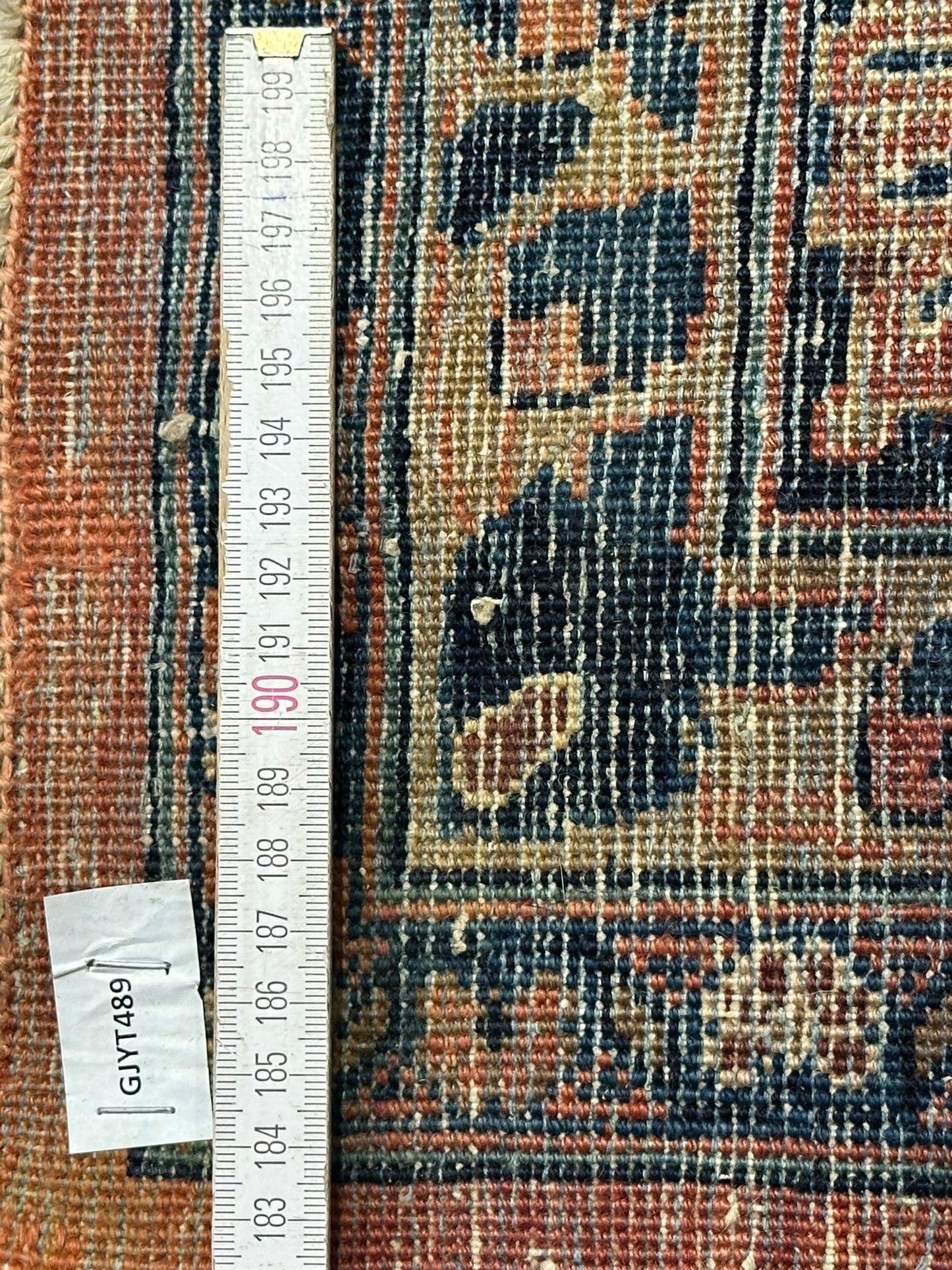 Antik Perserteppich handgeknüpft  Sarough Re-Import 1900JH Naturfarben 345x260 cm