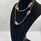 Vintage Afrika Perlenkette mit Onyx und Marmor