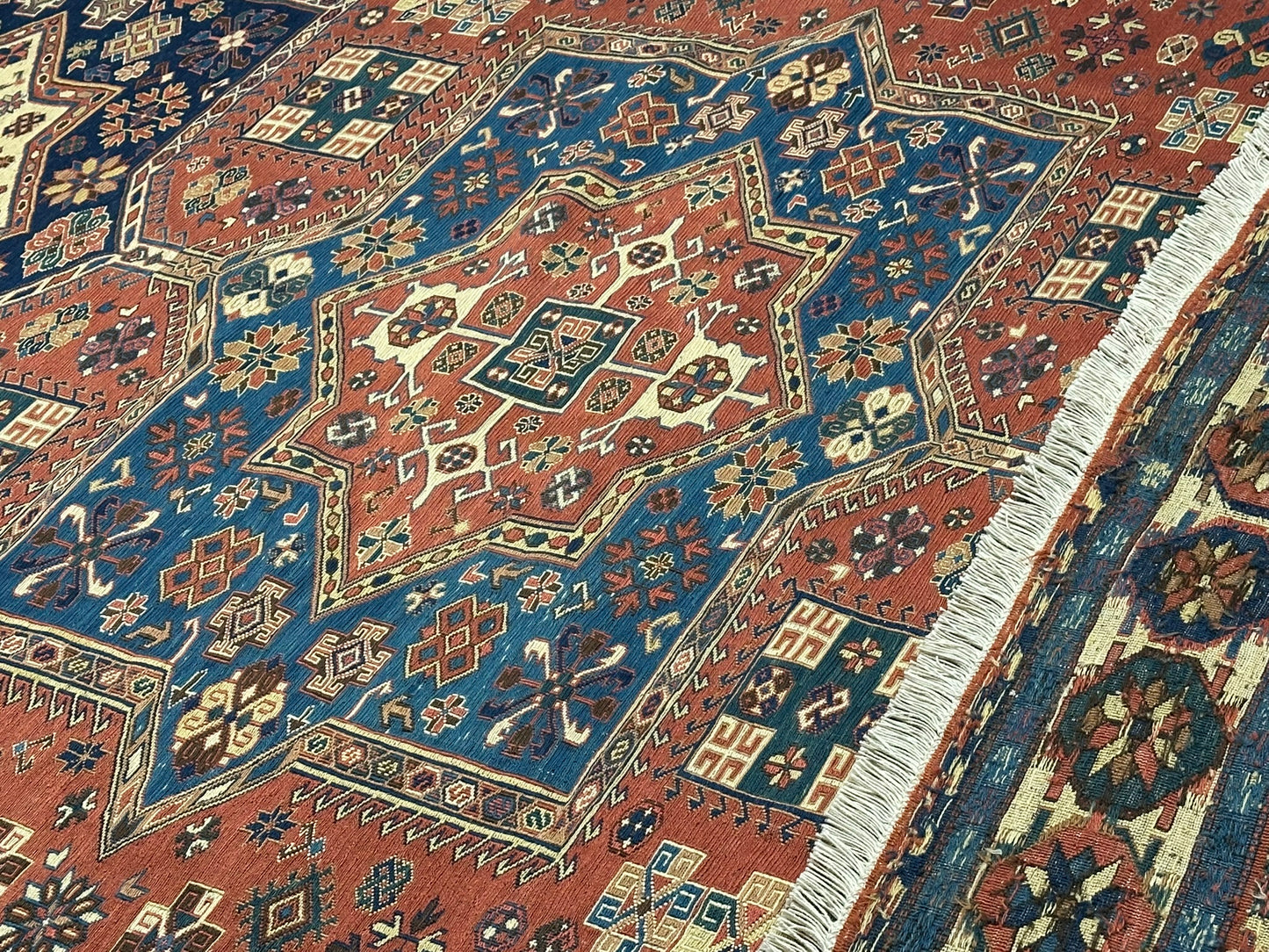 Handgeknüpfter Perser Kelim SUMACK Teppich – Naturfarben 317X217CM
