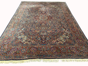 Antiker Perser Keshan Teppich – Handgeknüpft um 1900 352X264