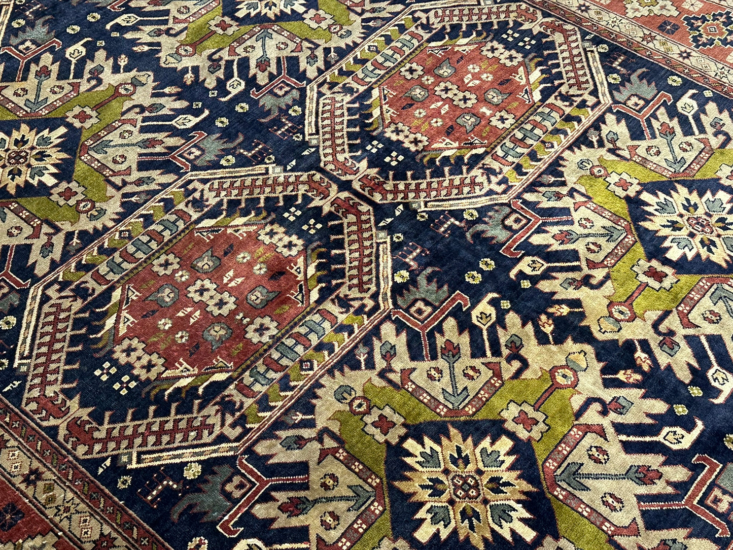 Orientteppich handgeknüpft Belutsch  Afghan Korkwolle mit Seide 287x200 cm