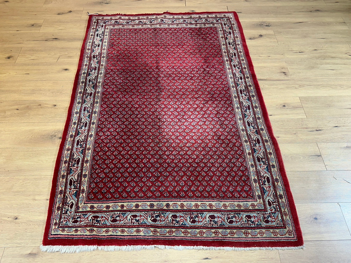Perserteppich handgeknüpft Sarough Mir 203x130 cm
