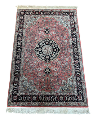 Orientteppich handgeknüpft Täbriz 50 Raj mit Seide 190x125 cm