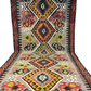Orientteppich handgeknüpft Antik Kelim Art Deco 334x173
