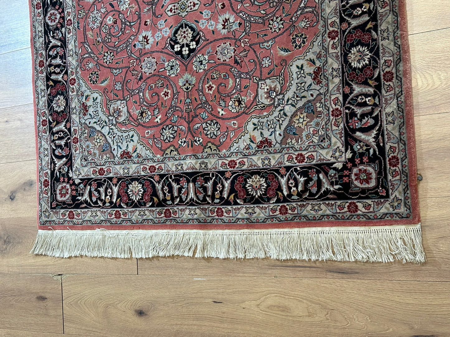 Orientteppich handgeknüpft Täbriz 50 Raj mit Seide 190x125 cm
