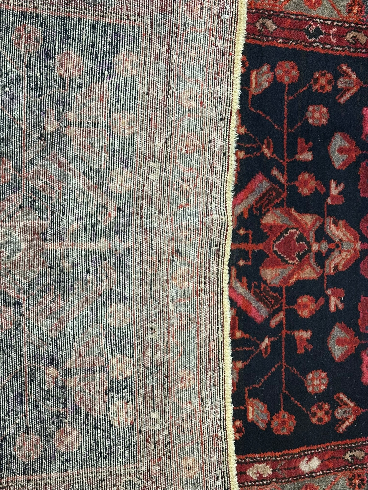 Antik Orientteppich handgeknüpft Malayer naturfarben  205x110 cm
