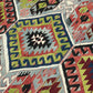 Orientteppich handgeknüpft Antik Kelim Art Deco 334x173