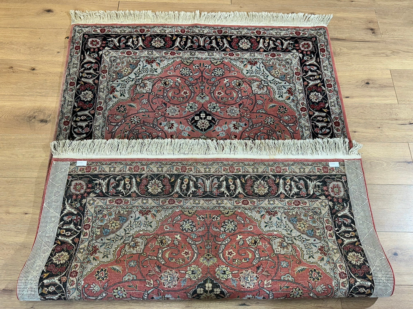 Orientteppich handgeknüpft Täbriz 50 Raj mit Seide 190x125 cm