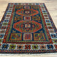 Antik Orientteppich handgeknüpft Kasak Naturfarben 156x100 cm