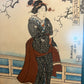Utagawa Yoshikazu (??-1870) Original Blockdruck Beauty under the cherry