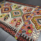 Orientteppich handgeknüpft Antik Kelim Art Deco 334x173