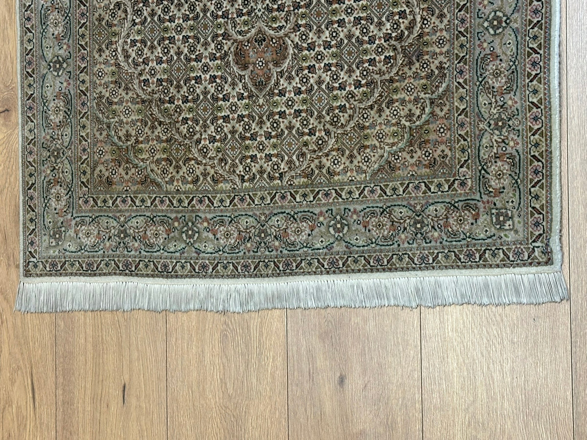 Orientteppich handgeknüpft Täbriz mit Seide 120x83 cm