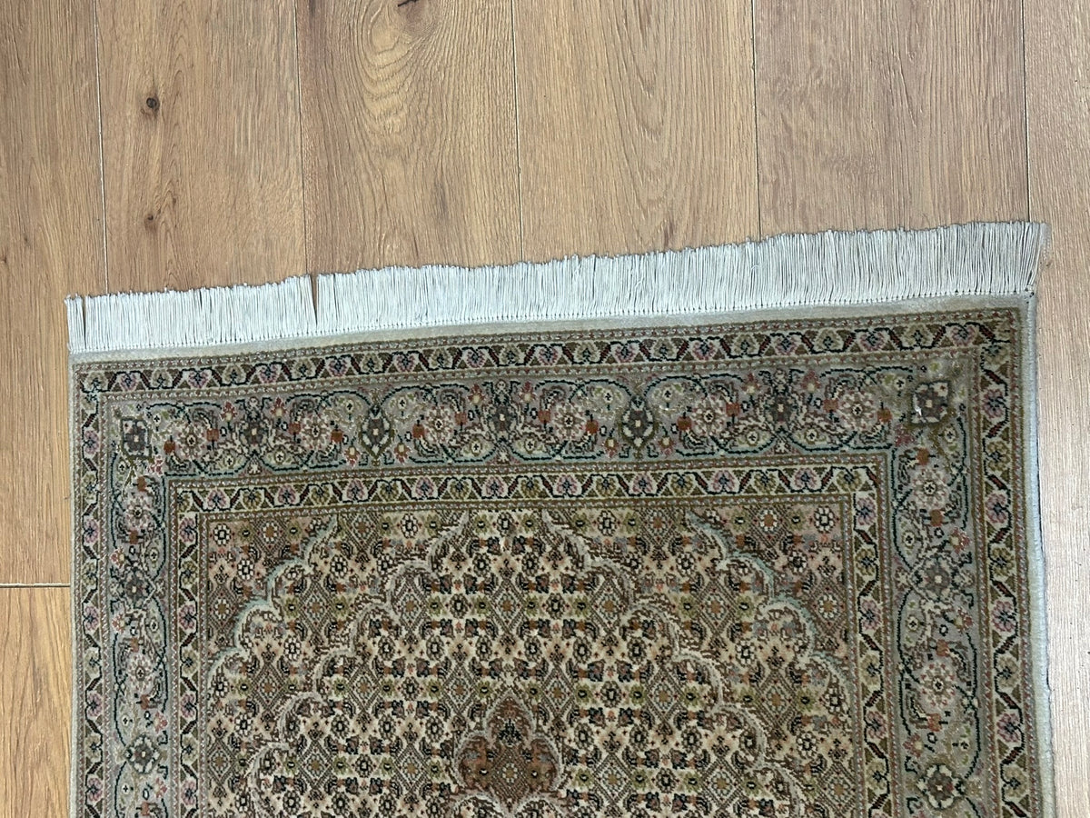 Orientteppich handgeknüpft Täbriz mit Seide 120x83 cm
