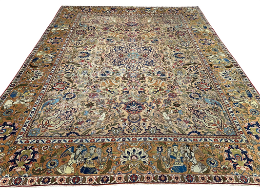 Orientteppich handgeknüpft Kirwan Laver signiert 353x272 cm