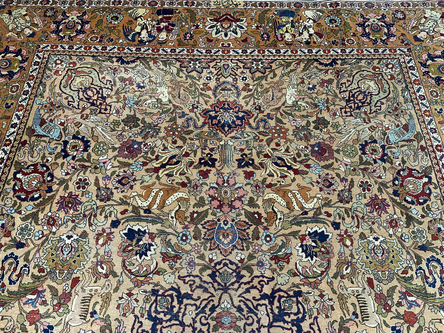 Orientteppich handgeknüpft Kirwan Laver signiert 353x272 cm