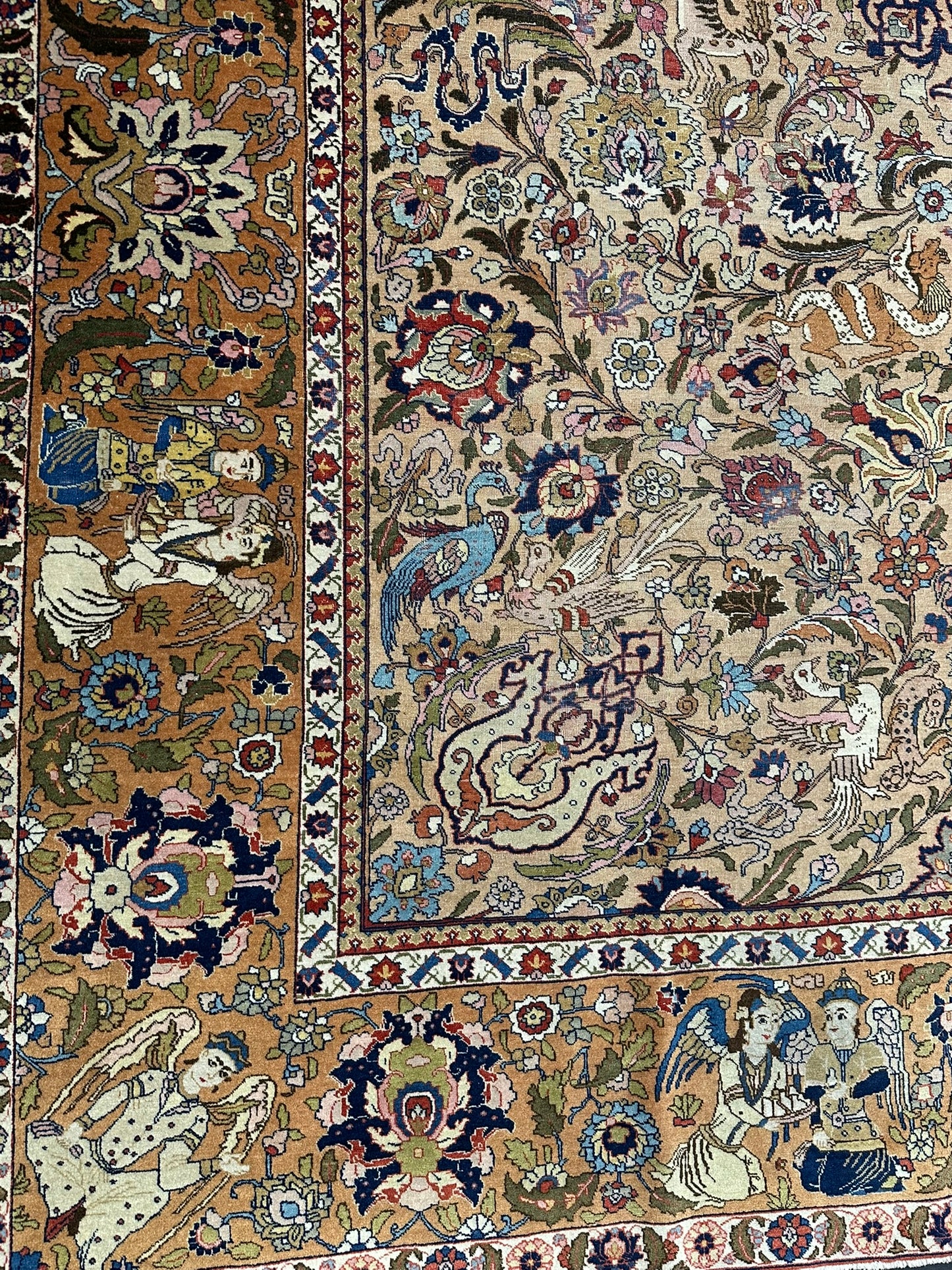Orientteppich handgeknüpft Kirwan Laver signiert 353x272 cm