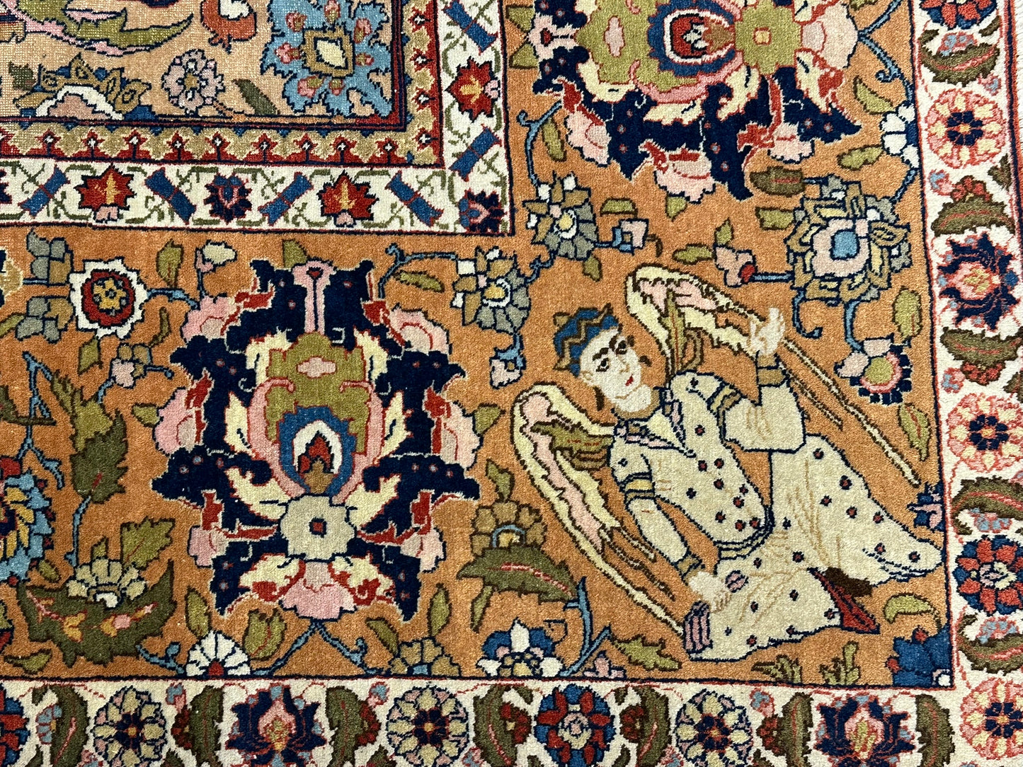 Orientteppich handgeknüpft Kirwan Laver signiert 353x272 cm