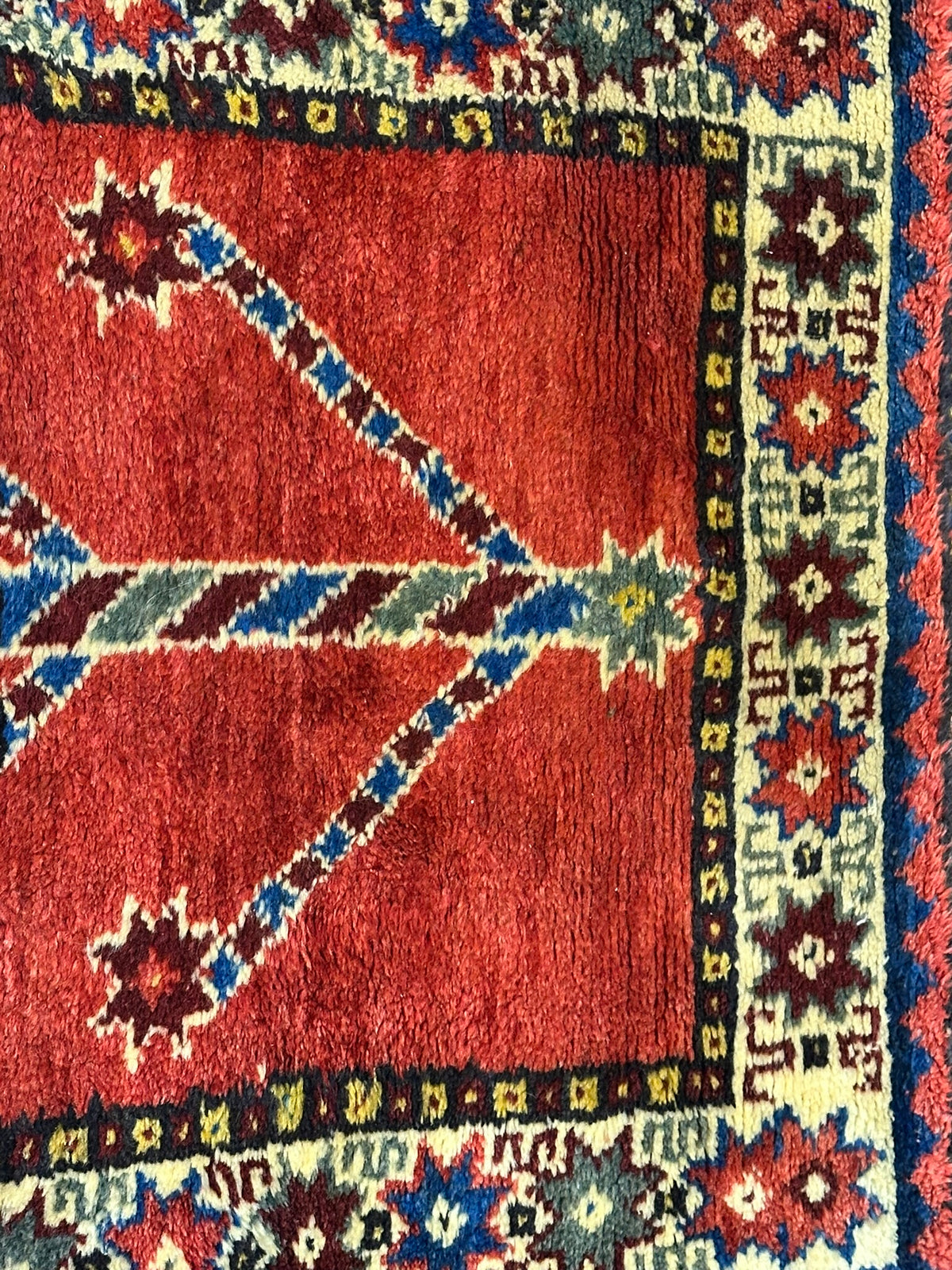 Orientteppich handgeknüpft Gabbeh Läufer 305x82 cm