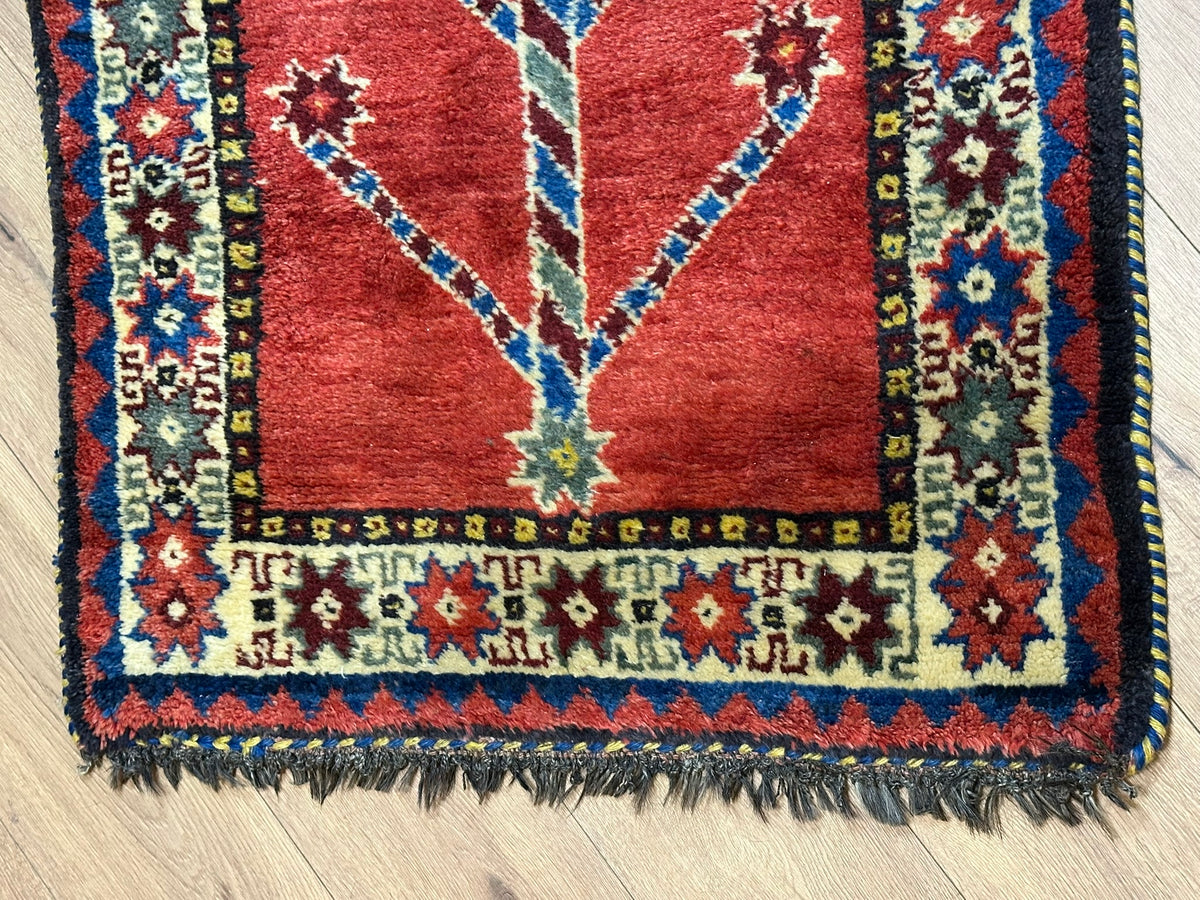 Orientteppich handgeknüpft Gabbeh Läufer 305x82 cm