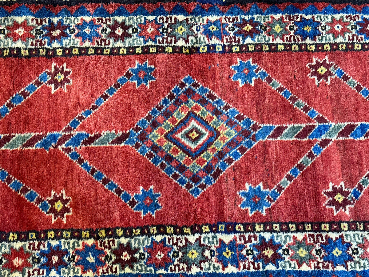 Orientteppich handgeknüpft Gabbeh Läufer 305x82 cm