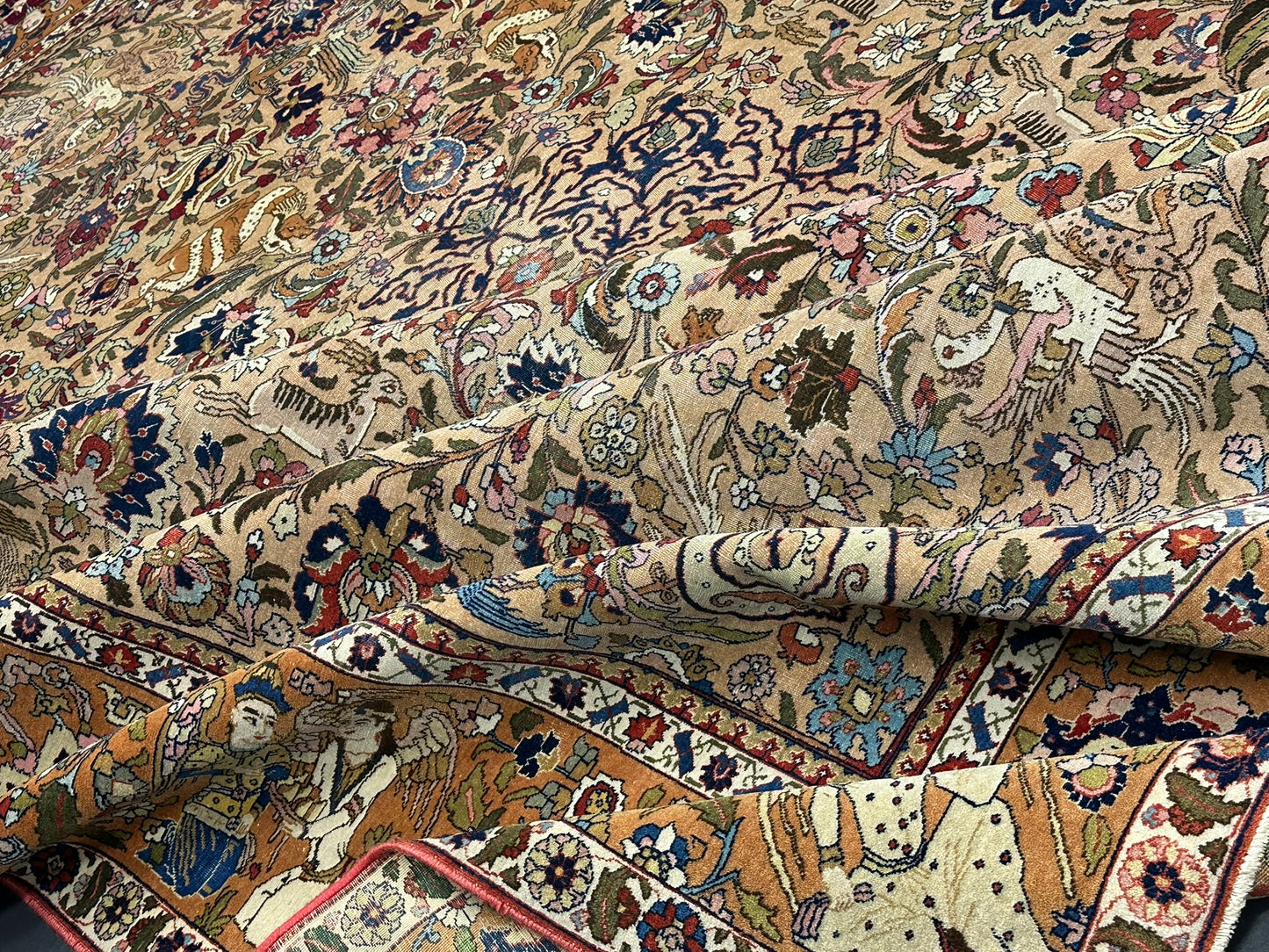 Orientteppich handgeknüpft Kirwan Laver signiert 353x272 cm