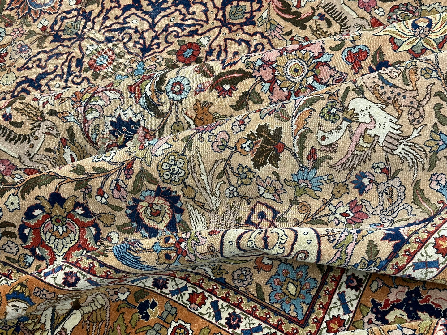 Orientteppich handgeknüpft Kirwan Laver signiert 353x272 cm