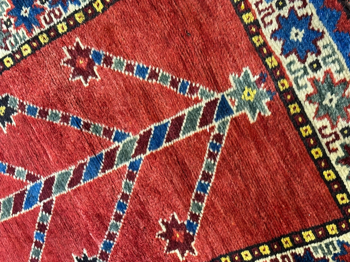 Orientteppich handgeknüpft Gabbeh Läufer 305x82 cm