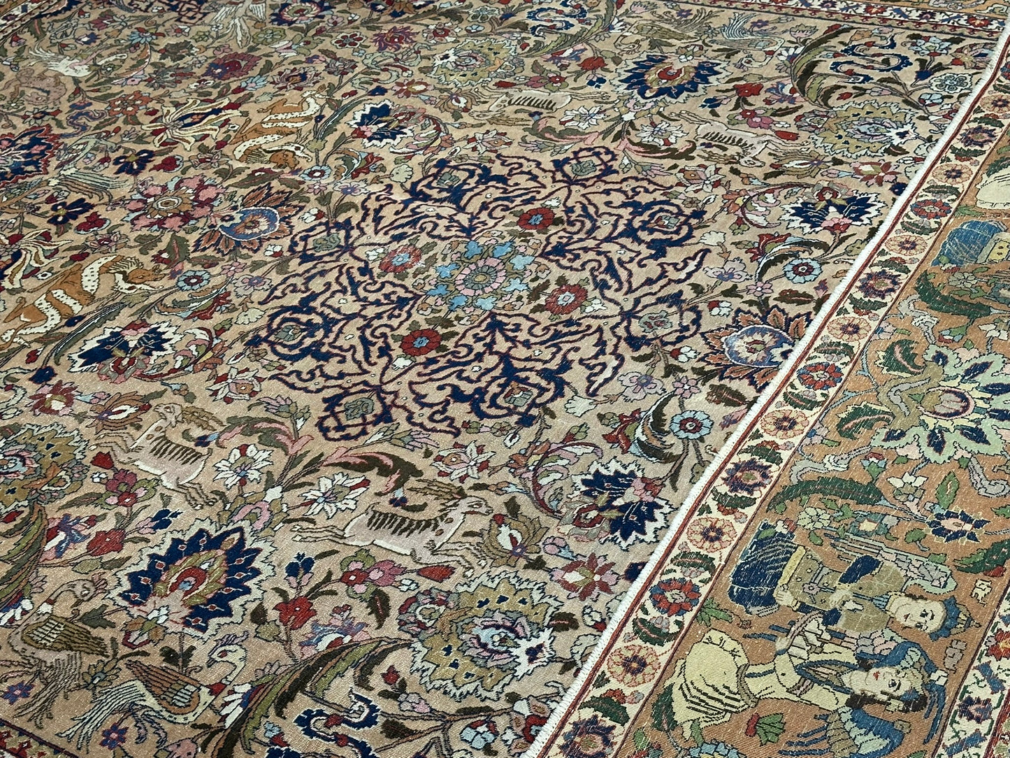 Orientteppich handgeknüpft Kirwan Laver signiert 353x272 cm