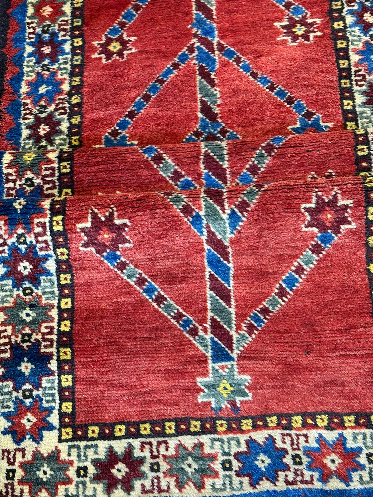 Orientteppich handgeknüpft Gabbeh Läufer 305x82 cm