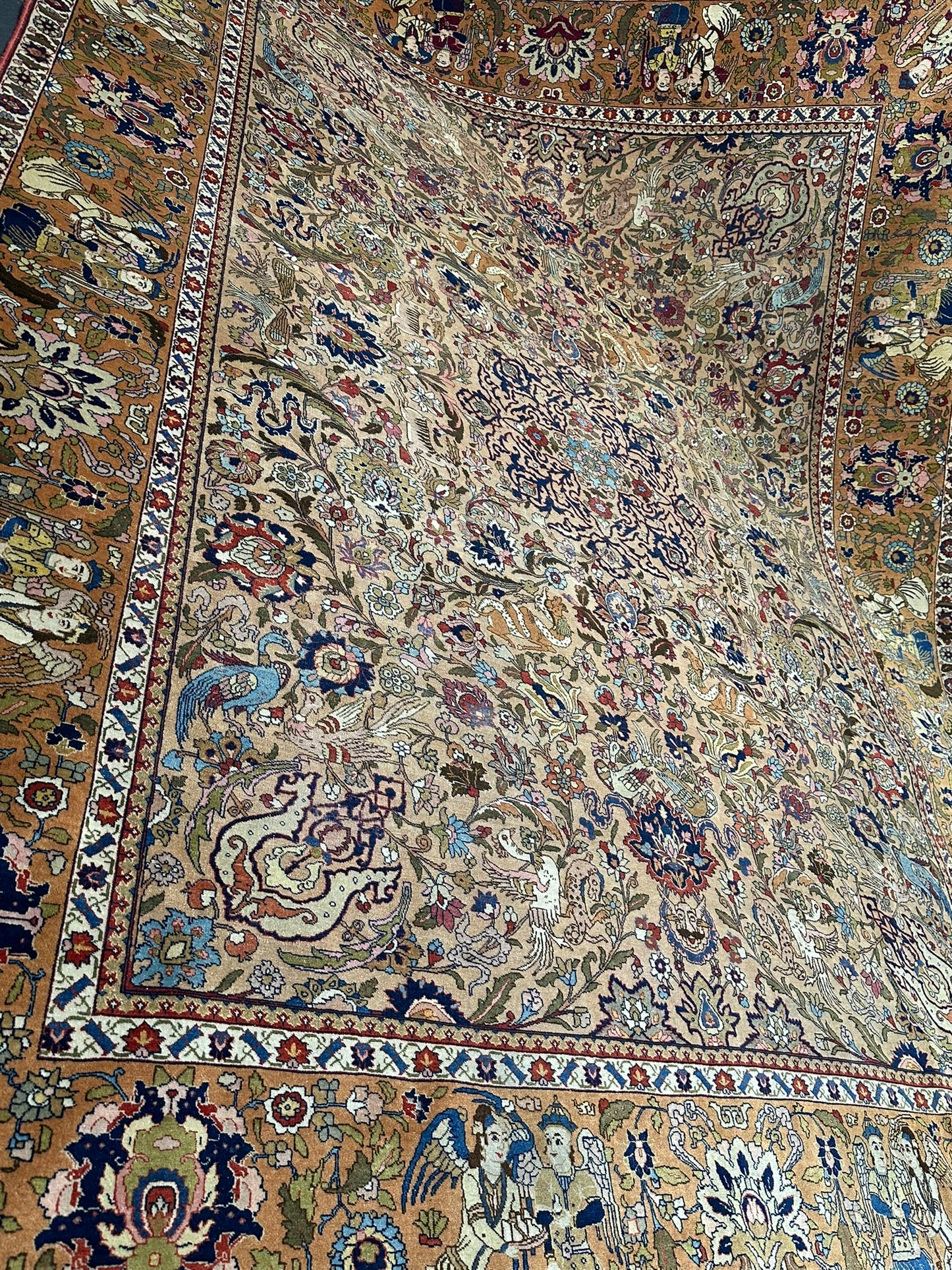 Orientteppich handgeknüpft Kirwan Laver signiert 353x272 cm