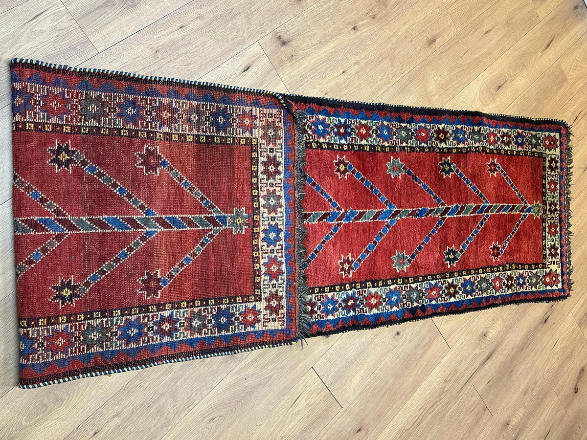 Orientteppich handgeknüpft Gabbeh Läufer 305x82 cm