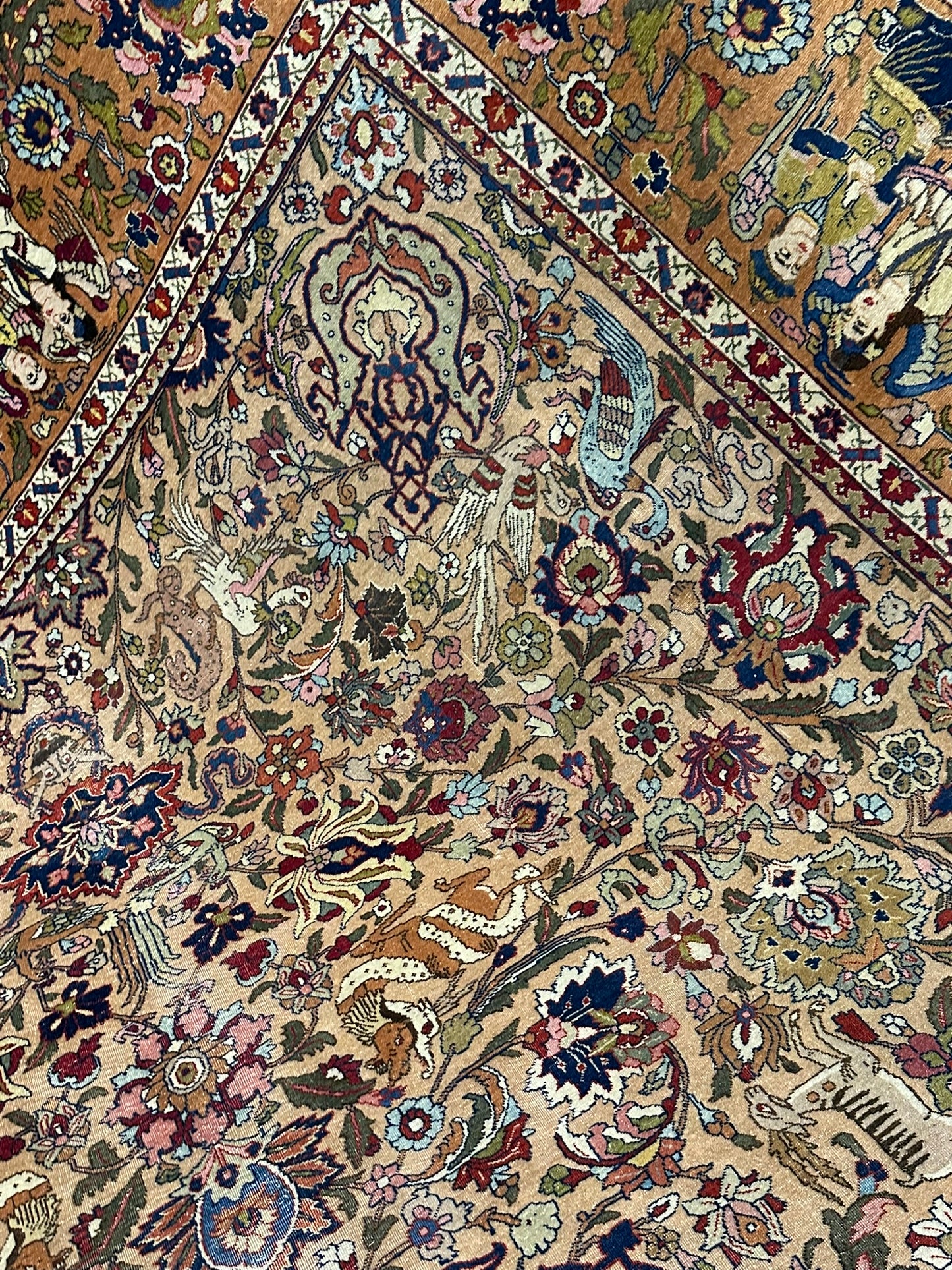 Orientteppich handgeknüpft Kirwan Laver signiert 353x272 cm