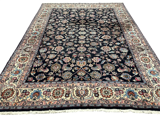 Orientteppich handgeknüpft Mesched Korkwolle 300x192 cm