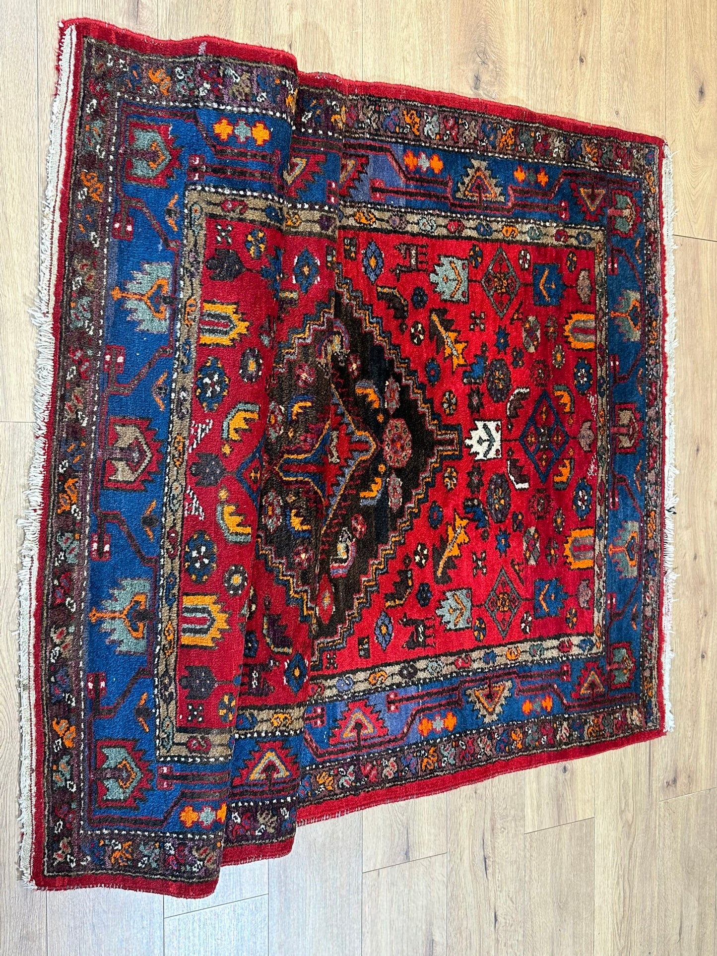 Orientteppich handgeknüpft Malayer Naturfarben 220x140 cm