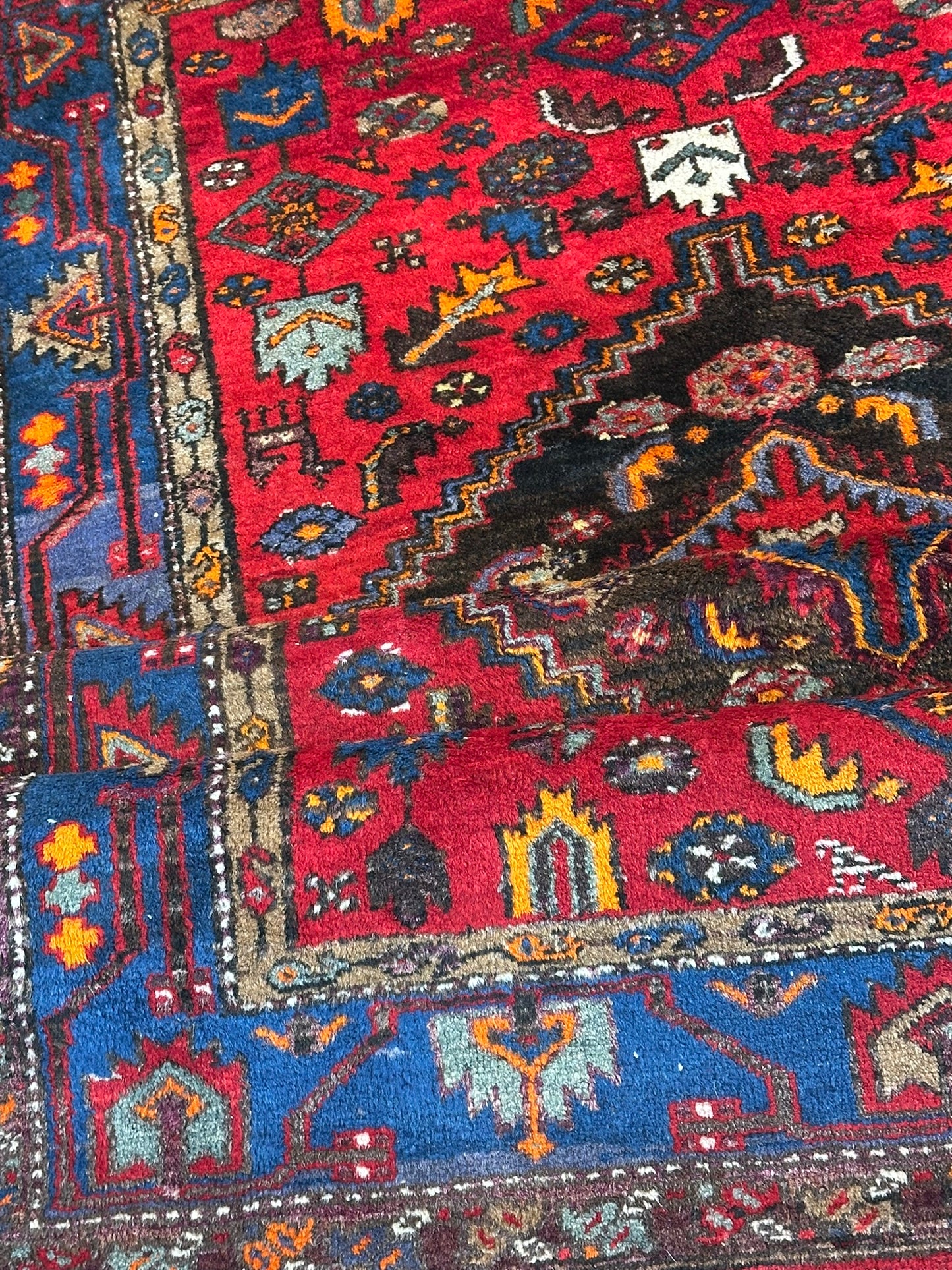 Orientteppich handgeknüpft Malayer Naturfarben 220x140 cm