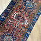 Antiker Orientteppich handgeknüpft Heriz Naturfarben 295x84 cm