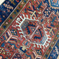 Antiker Orientteppich handgeknüpft Heriz Naturfarben 295x84 cm