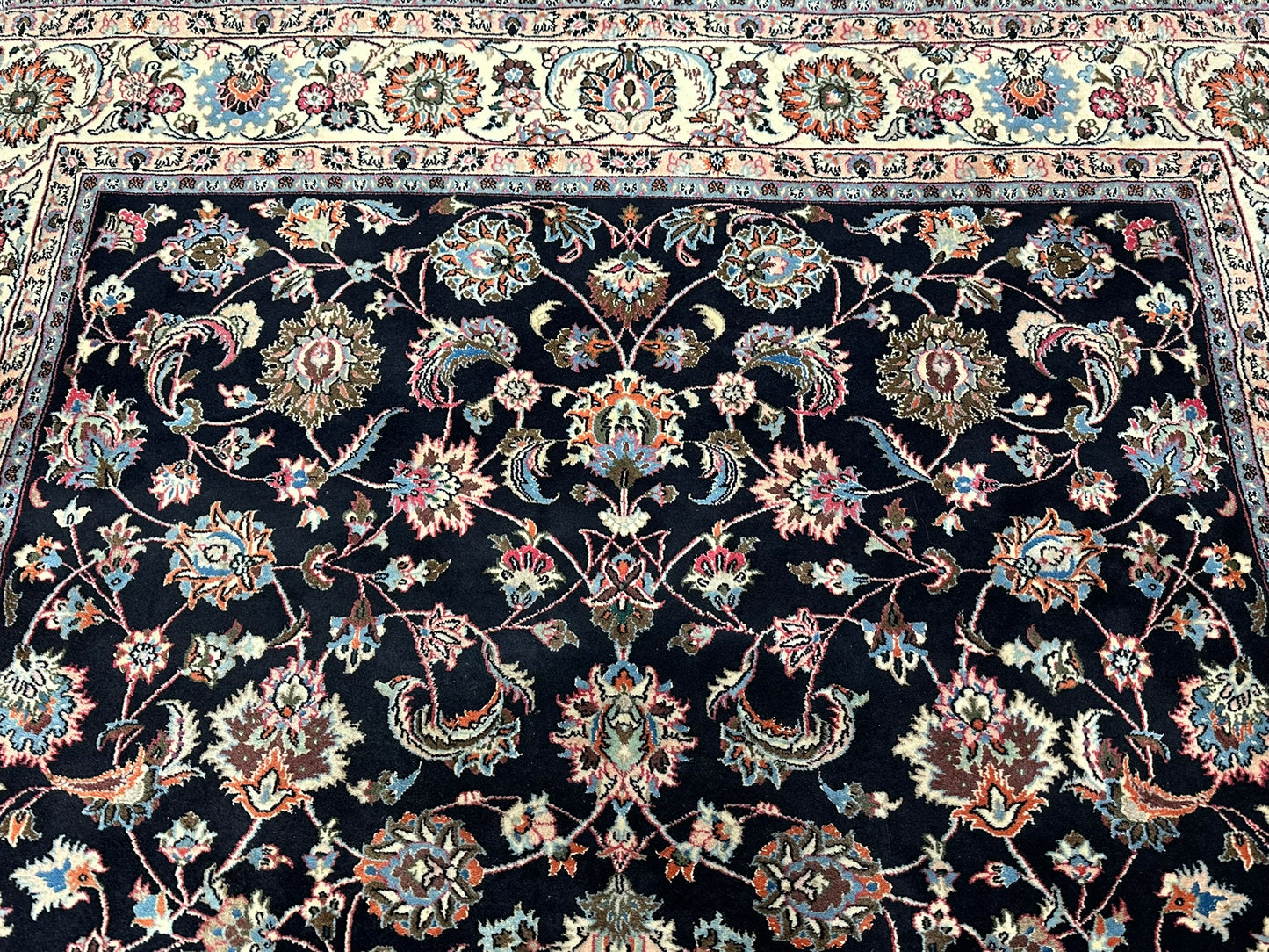 Orientteppich handgeknüpft Mesched Korkwolle 300x192 cm