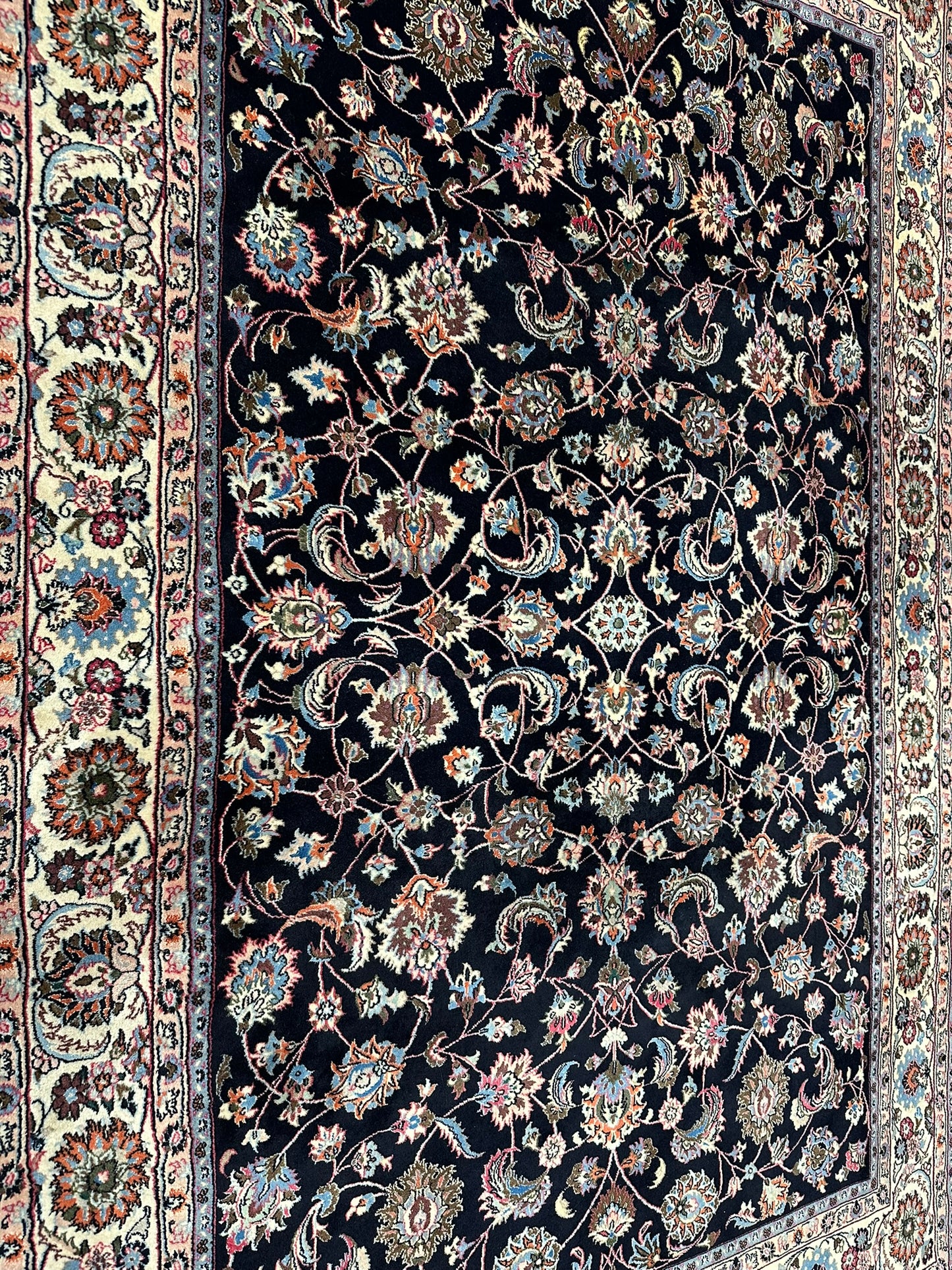 Orientteppich handgeknüpft Mesched Korkwolle 300x192 cm