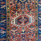 Antiker Orientteppich handgeknüpft Heriz Naturfarben 295x84 cm