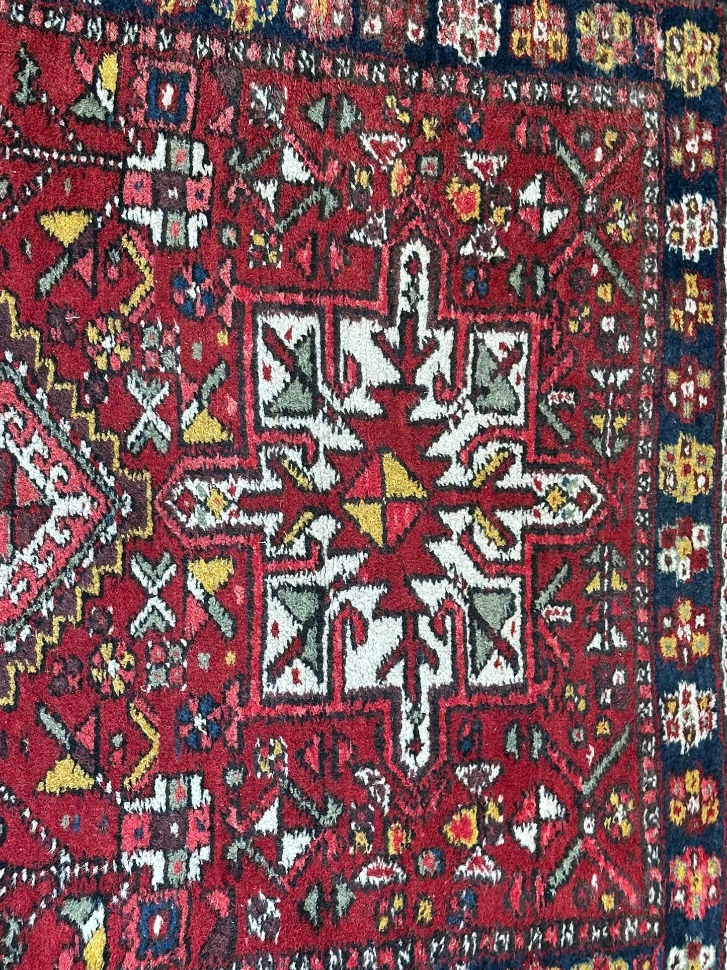 Orientteppich handgeknüpft Heriz Karadja Läufer 245x85 cm