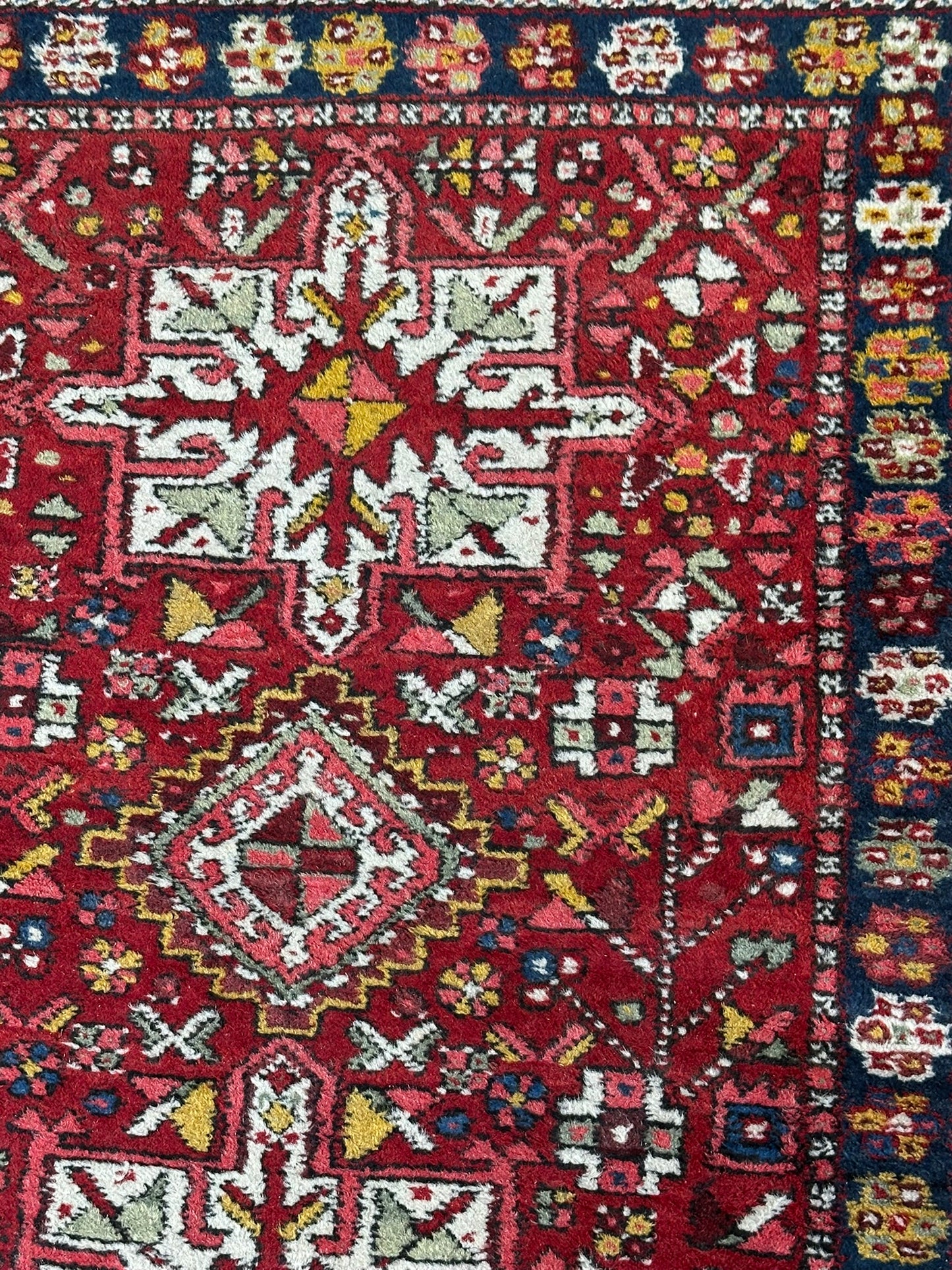 Orientteppich handgeknüpft Heriz Karadja Läufer 245x85 cm
